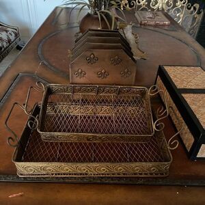 2 INBOX Trays & 1 4 Slot Paper/Mail sorter!